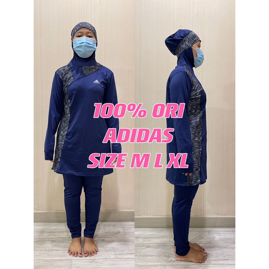 100%ORI ADIDAS baju renang wanita muslim dewasa remaja jilbab perempuan muslimah kerudung