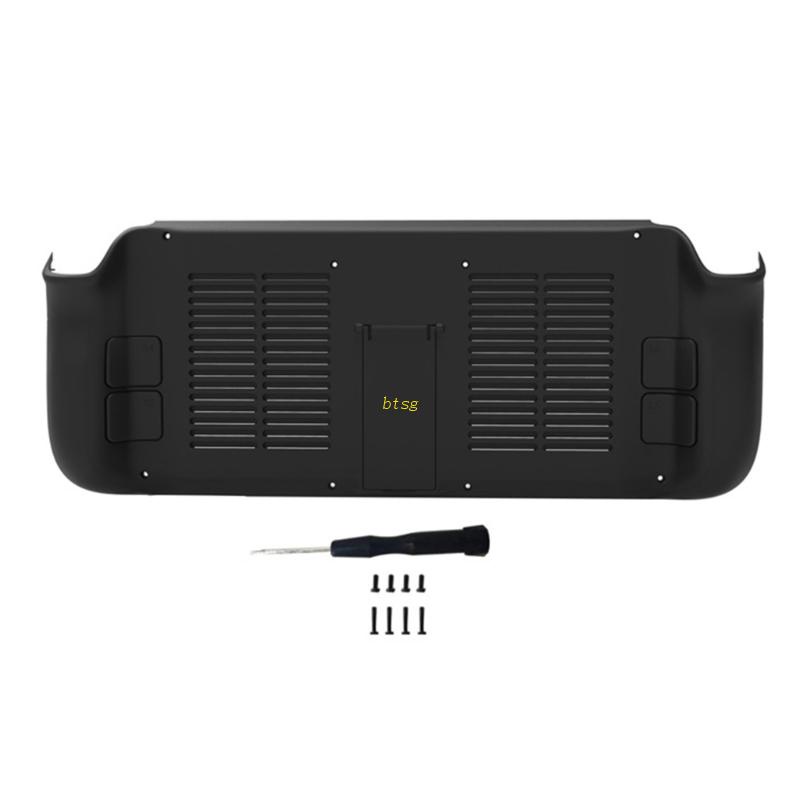 Btsg Back Case Untuk Steam Deck Console Anti Gores Pendingin Belakang Housing Cover Kerang