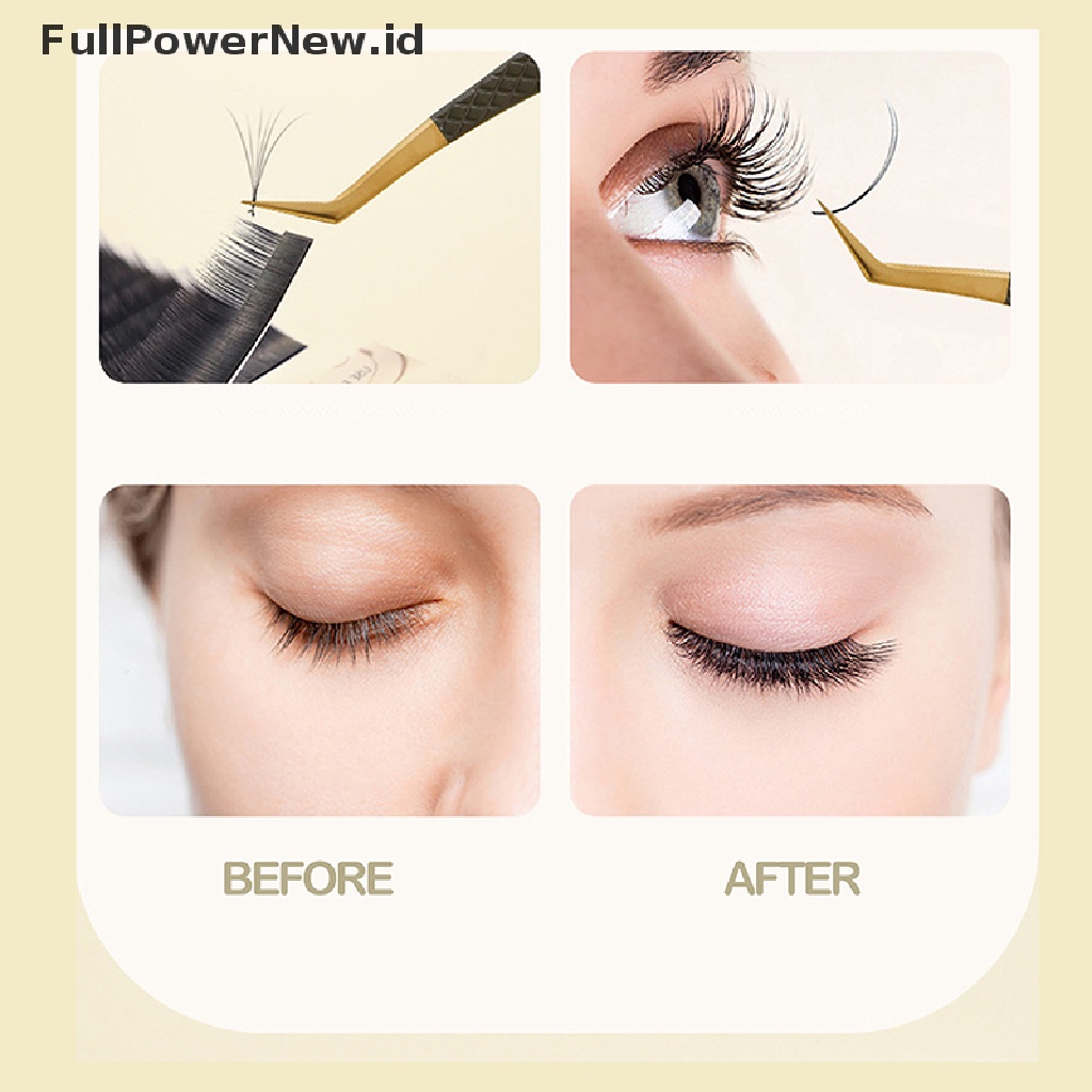 Power 1pcs Pinset Bulu Mata Anti Statis Profesional Pincet Eyelash Extension Tweezer ID