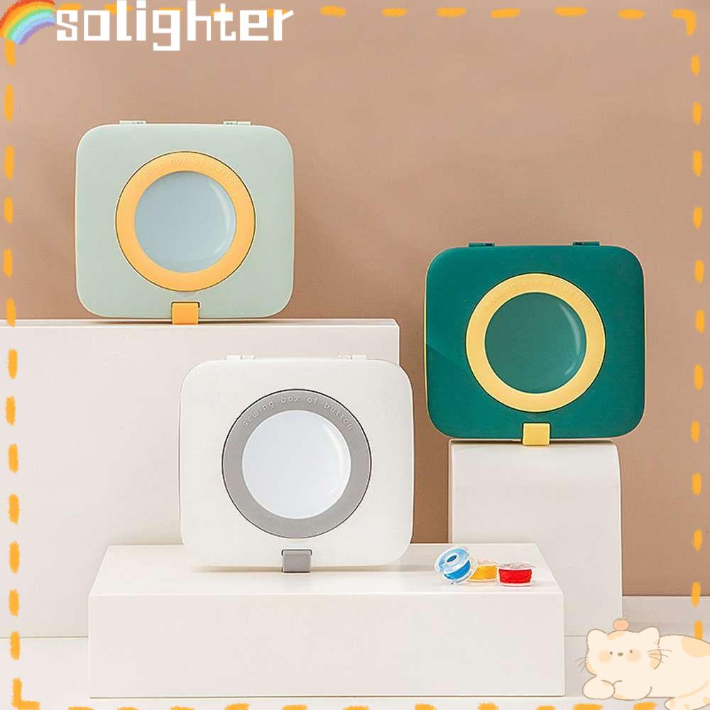 Solighter Sewing box DIY Alat Jahit Jarum Bidal Rumah Tangga