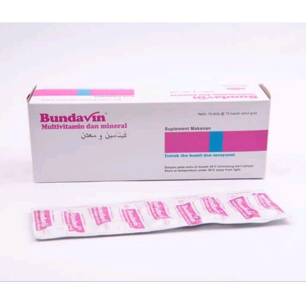 Bundavin box / 100 kaplet -- Multivitamin dan Mineral