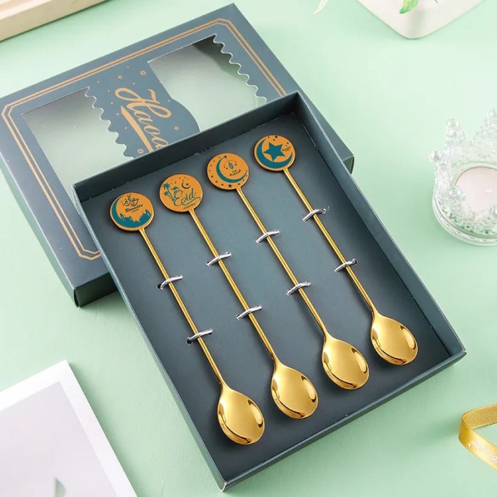 

Hampers Sendok Emas Lebaran Gold Spoon Gift set Eid mubarak Idul fitri - PRODUK SAJA