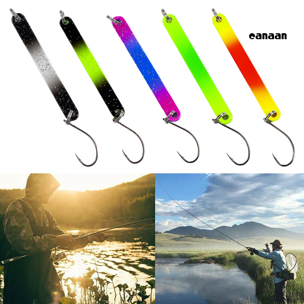 Cnn-5cm/2.5g Sequin Lure Umpan Dua Sisi Warna-Warni Metalik Sequin Tajam Kait Universal Cegah Lolos Tembaga Air Tawar Trout Bass Kecil Keras Memancing Umpan Umpan Perlengkapan Memancing