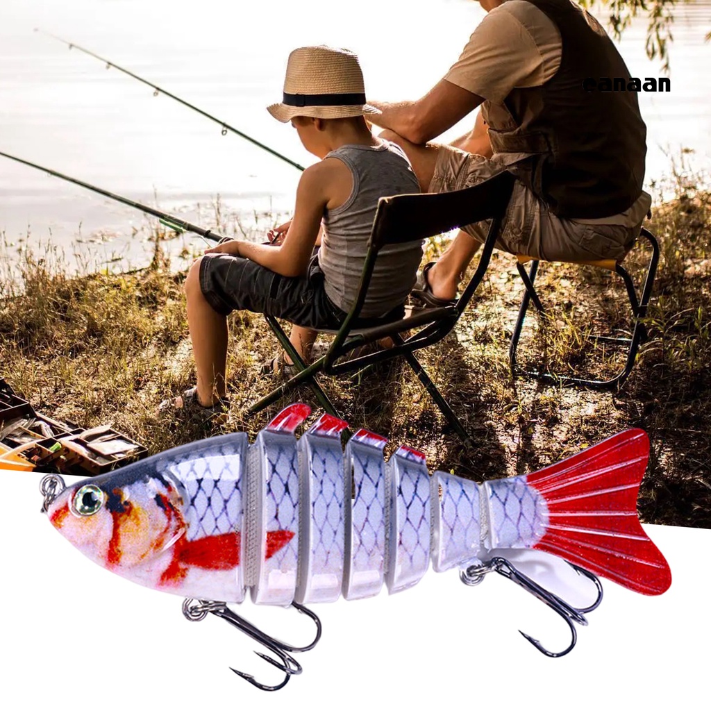 Cnn-umpan Multi-Bagian 2kait Treble Tajam Duri 7bagian Tahan Karat Kekuatan Tinggi 3D Fisheyes Lure Bait Outdoor Tackle