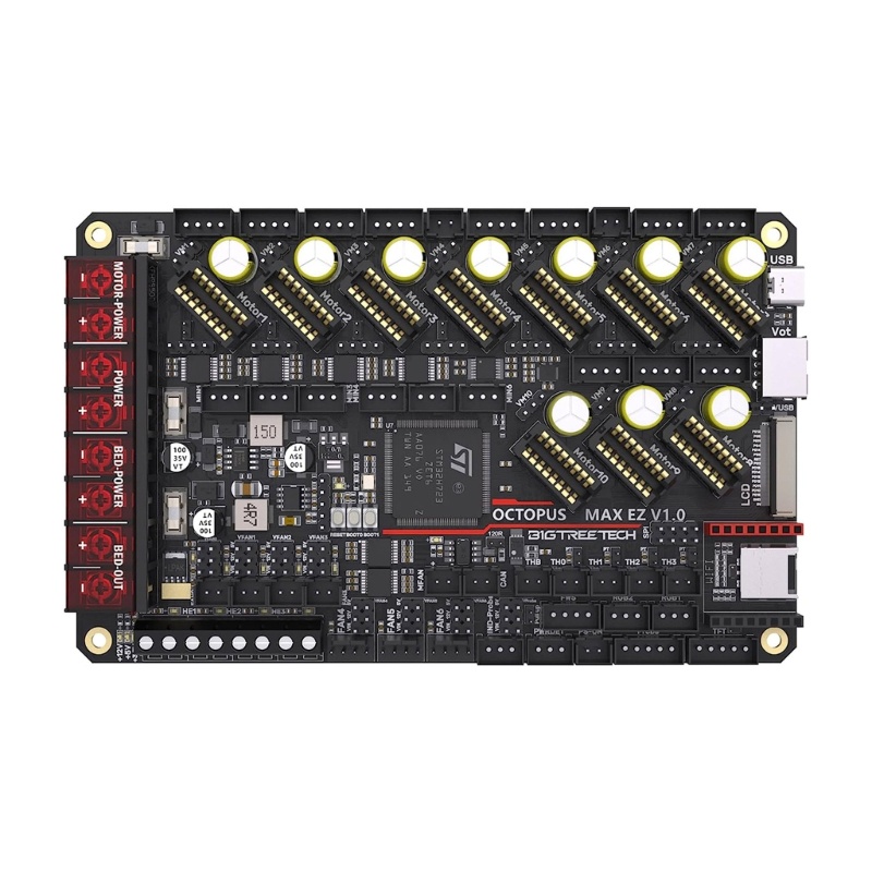 Zzz 3D Printer BIGTREETECH Octopus Max EZ Control Board Mendukung Firmware Klipper