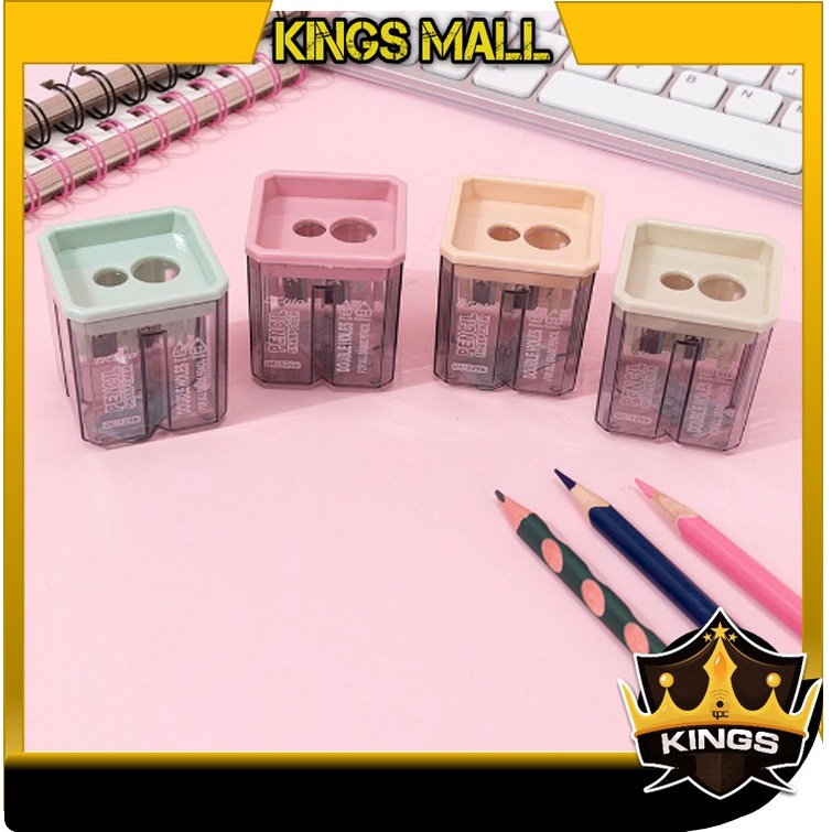 

KINGS - S5739 Serutan Pensil Warna Warni / Peruncing Pensil Tulis Pensil Warna / Pensil Sharpener / Rautan Pensil Berkualitas Dan Murah