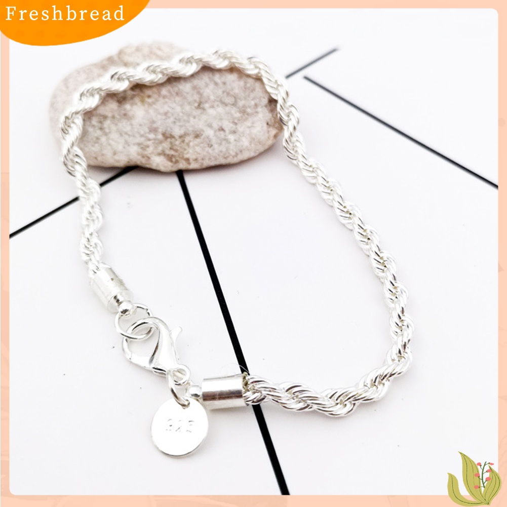 &lt; Freshbread &gt; Wanita Fashion Gelombang Rantai Memutar Putaran Pesona Gelang Bangle Pesta Perhiasan Hadiah