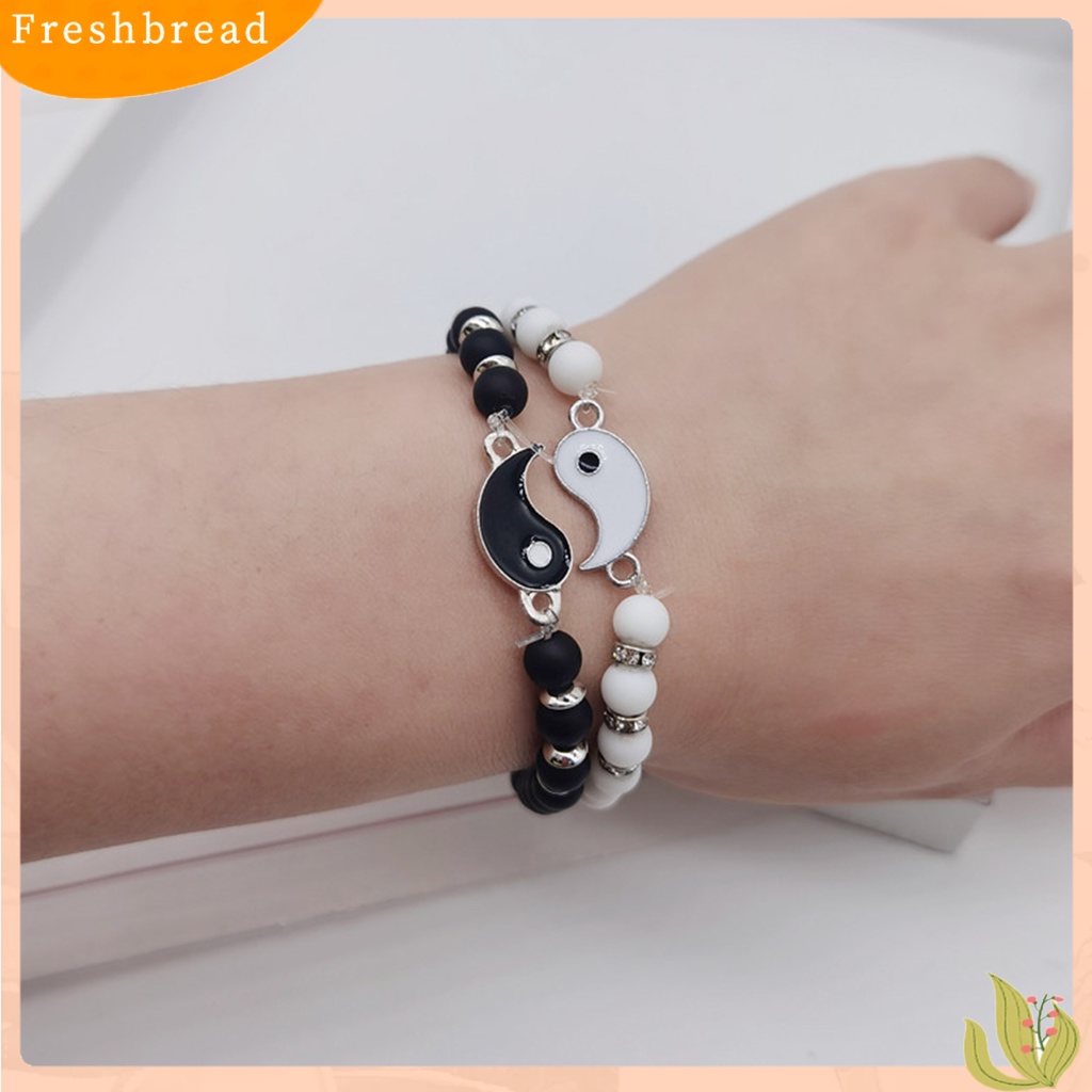 &lt; Freshbread &gt; Tai-Chi Yin Yang Couple Beads Dress-up Gelang Mewah Untuk Istri