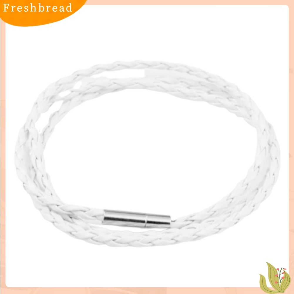 &lt; Freshbread &gt; Fashion Unisex Dikepang Tali Kulit ic Gesper Gelang Gelang Perhiasan