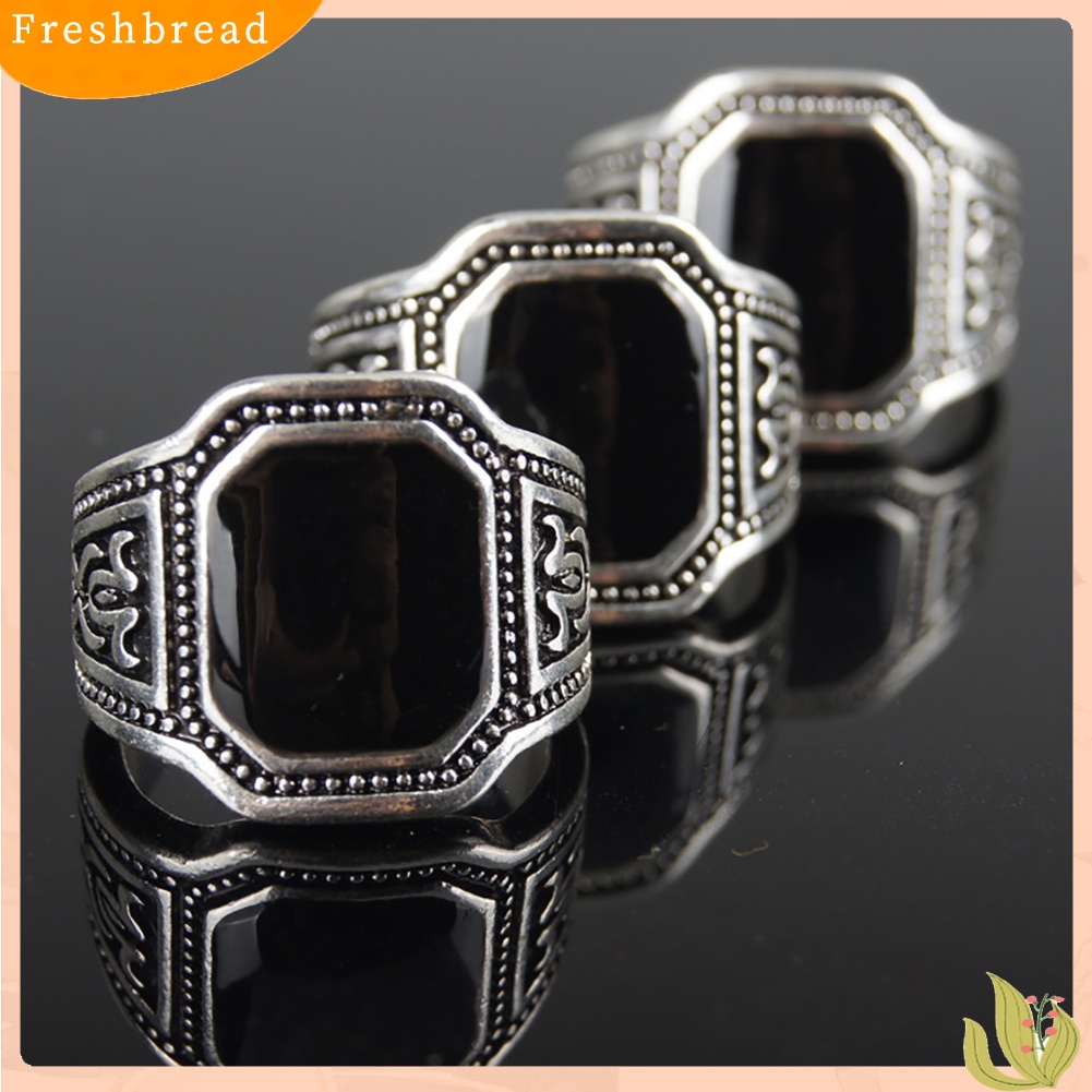 &lt; Freshbread &gt; Vintage Punk Band Pria Zinc Alloy Cincin Jari Perhiasan Keren Club Halloween Hadiah