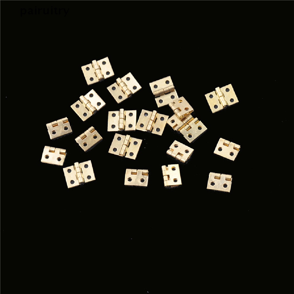 Prt 20pcs Engsel Mini Kuningan Lapis Kecil Hias Jewelry Box Hinges PRT