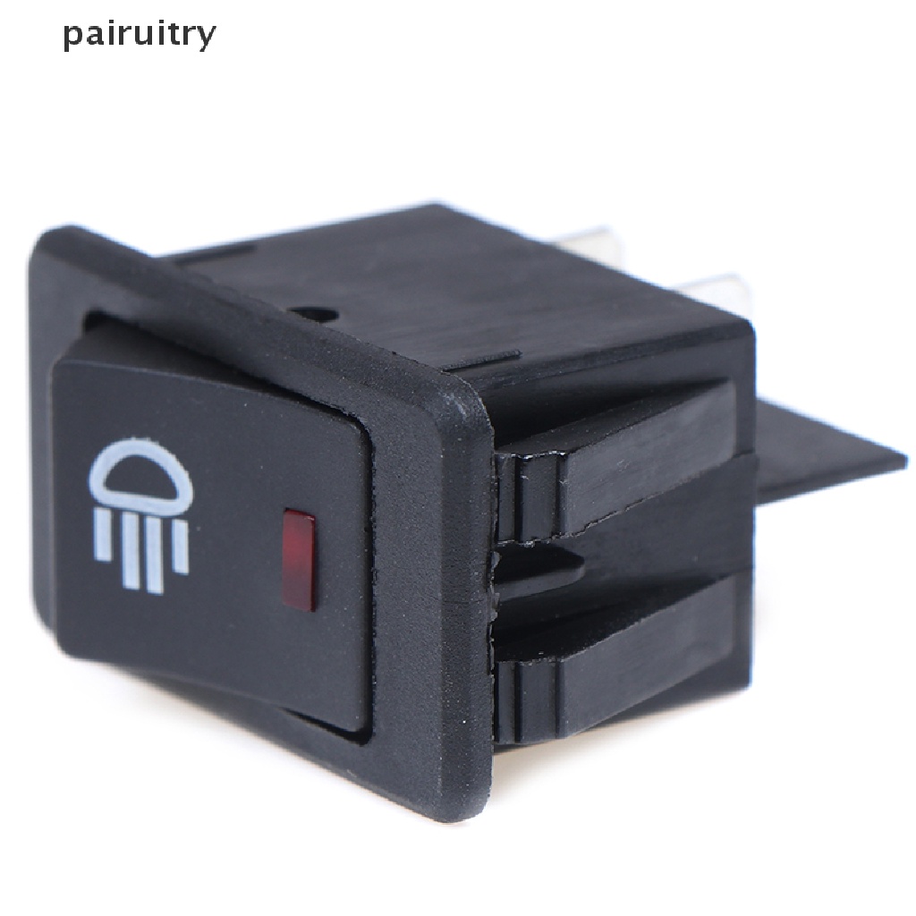 Prt 12V 35A Universal Mobil Merah Lampu Kabut LED Rocker Switch Dash Dashboard 4Pin PRT