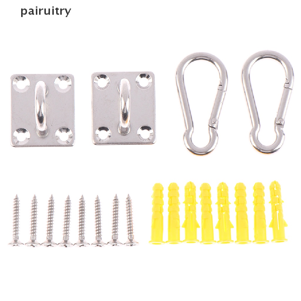 Prt 2set Kait Berbentuk U Bahan Stainless Steel Heavy Duty Multi-Fungsi Hammock Hook PRT