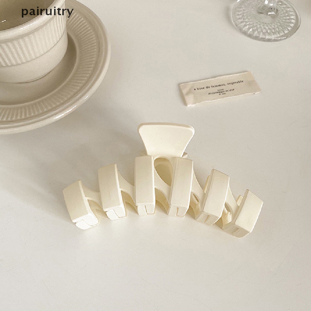 Prt 1pc Korea Hair Claw Crab Clips Ukuran Besar Hair Claw Jepit Rambut Buram Elegan PRT