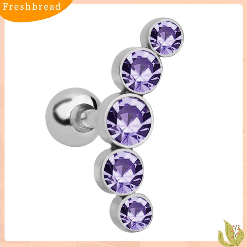 &lt; Freshbread &gt; 1Pc Wanita Stainless Steel Cartilage Helix Tragus Ear Stud Piercing Anting Hadiah