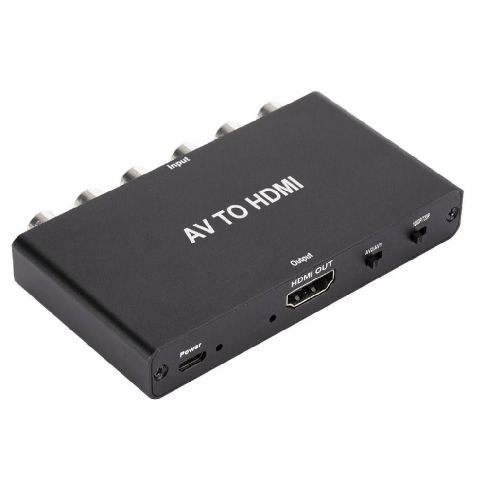 POPULAR Av Switcher Mini AV2 Konektor Audio Konsol Ke HD Adaptor