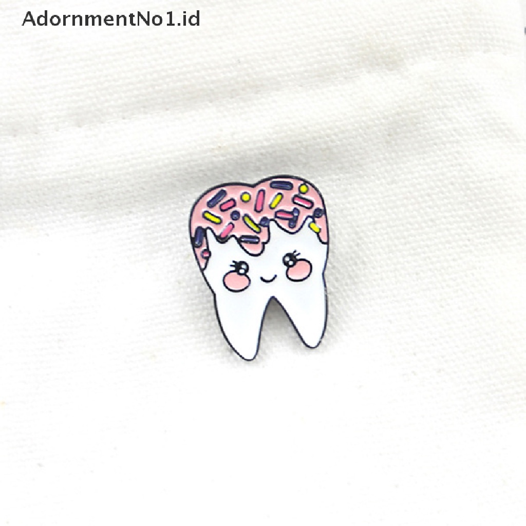 [AdornmentNo1] Lucu Kartun Gigi Malu Enamel Bros Pin Manis Indah Tetesan Minyak Bros Kerah Lencana Menyusui Perhiasan Hadiah Aksesoris [ID]