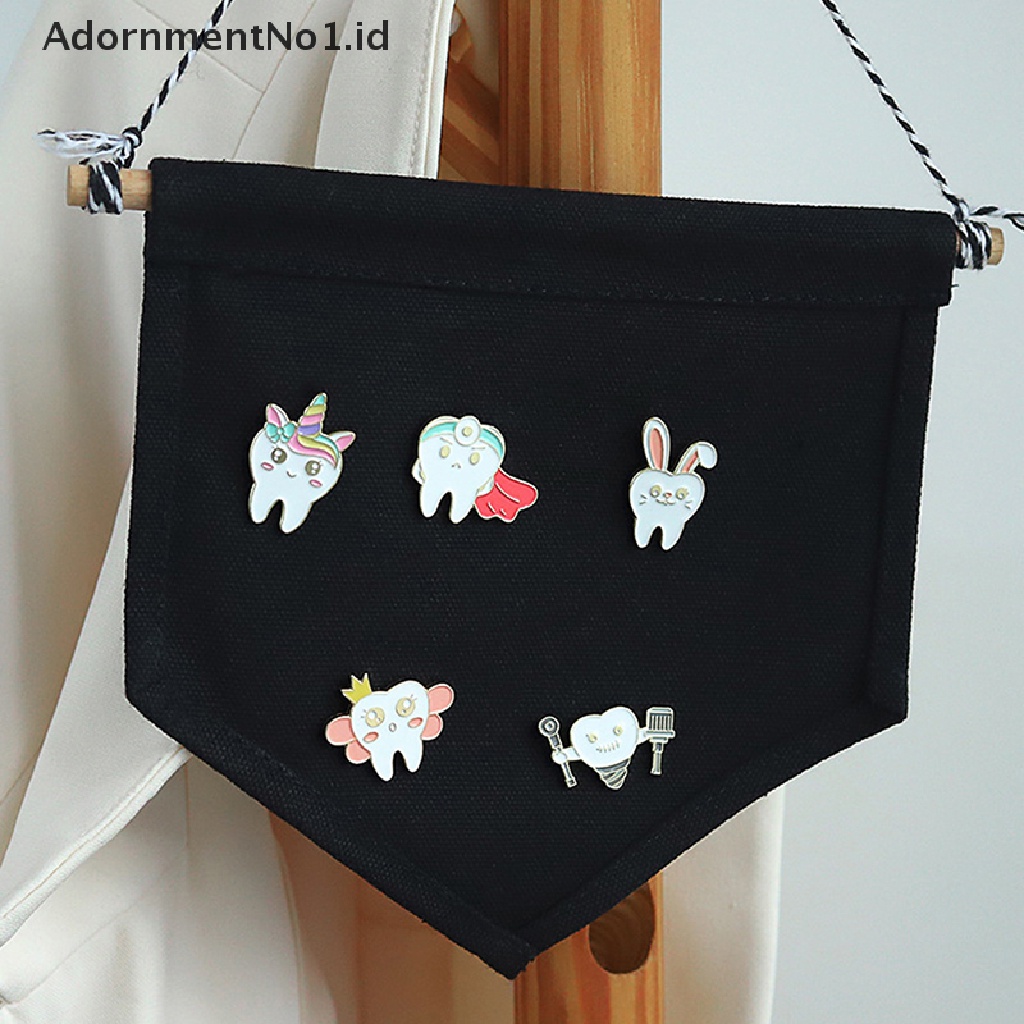 [AdornmentNo1] Kesehatan Mulut Enamel Pin Kerah Lencana Gigi Bros Fashion Perhiasan Accessries Hadiah [ID]