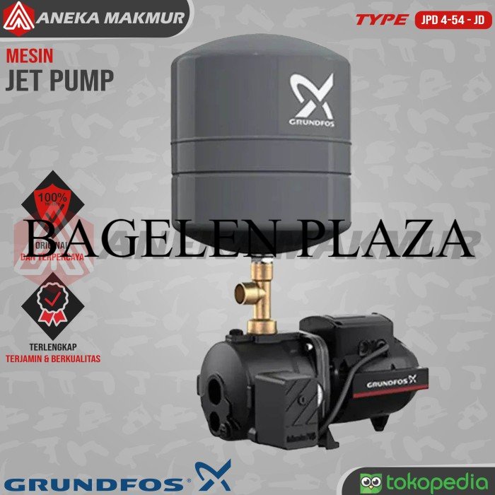 Diobral Pompa Air Grundfos JPD 4-54 - JD Basic 4 Jet Pump 40 Meter 850 Watt