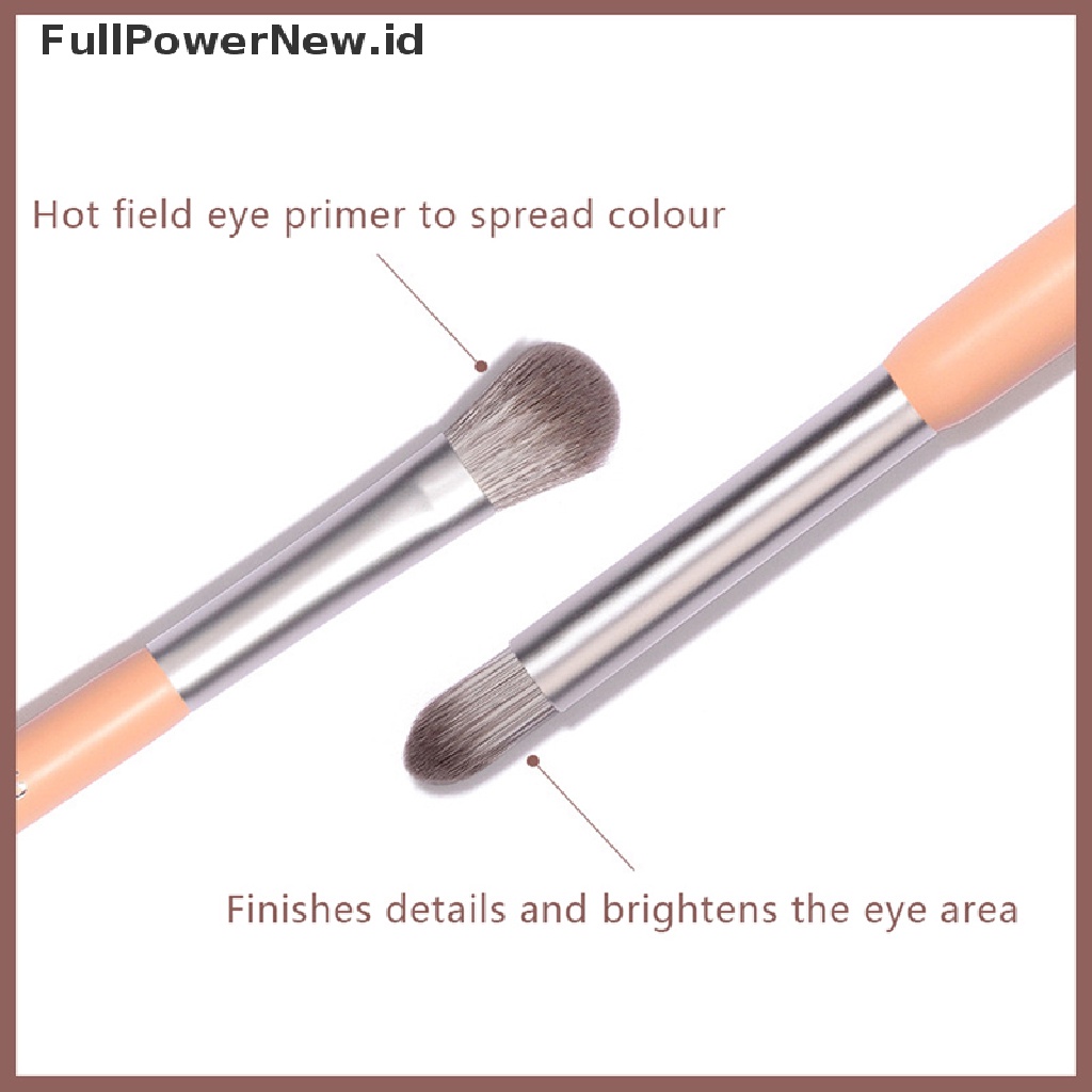 Power 1PC Sikat Pewarna Mata Dua Ujung Noda Detail Highlight Brush Alat Makeup ID
