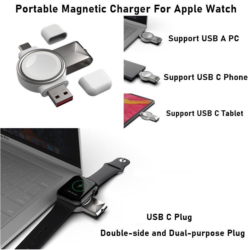 Wireless Magnetic Charger for App Watch 6 5 4 3 2 1 SE Fast Qi Charging Pad for Watch Series