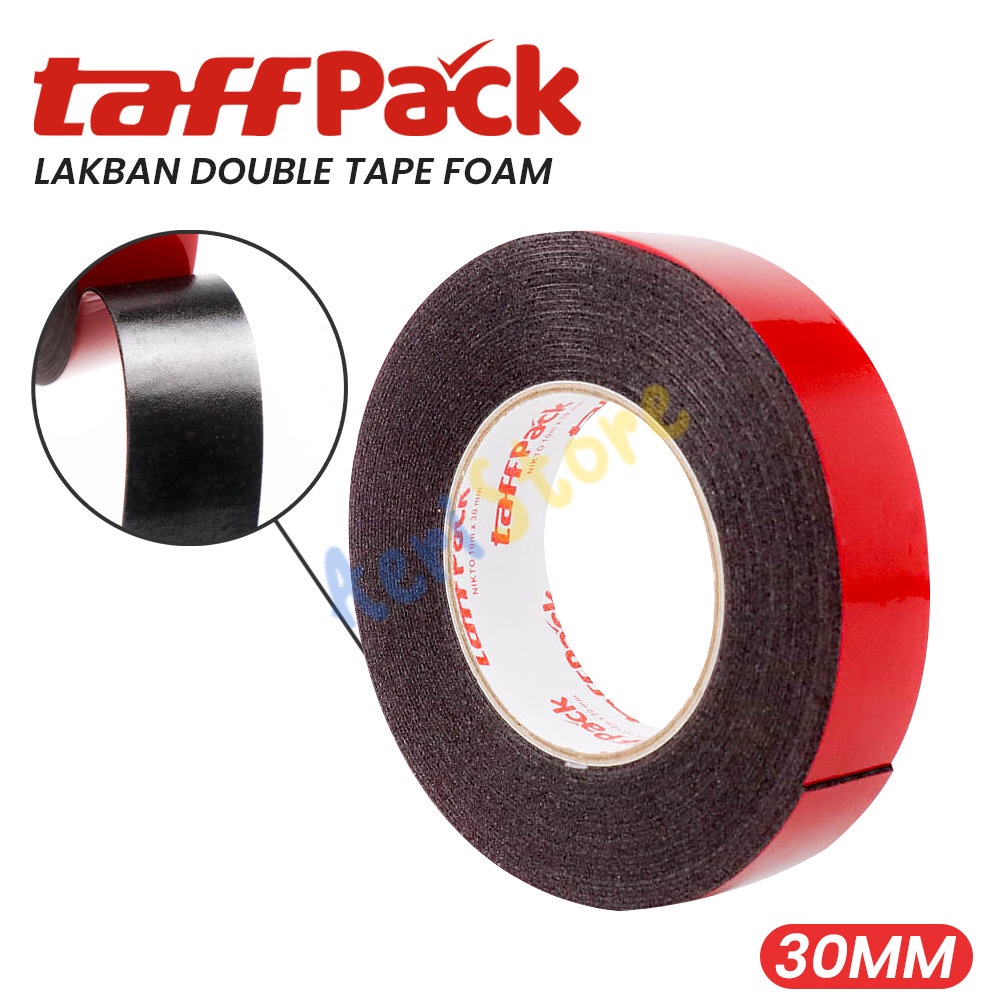 

Lakban Double Tape Foam 10m TaffPACK Selotip Isolasi Daya Rekat Kuat