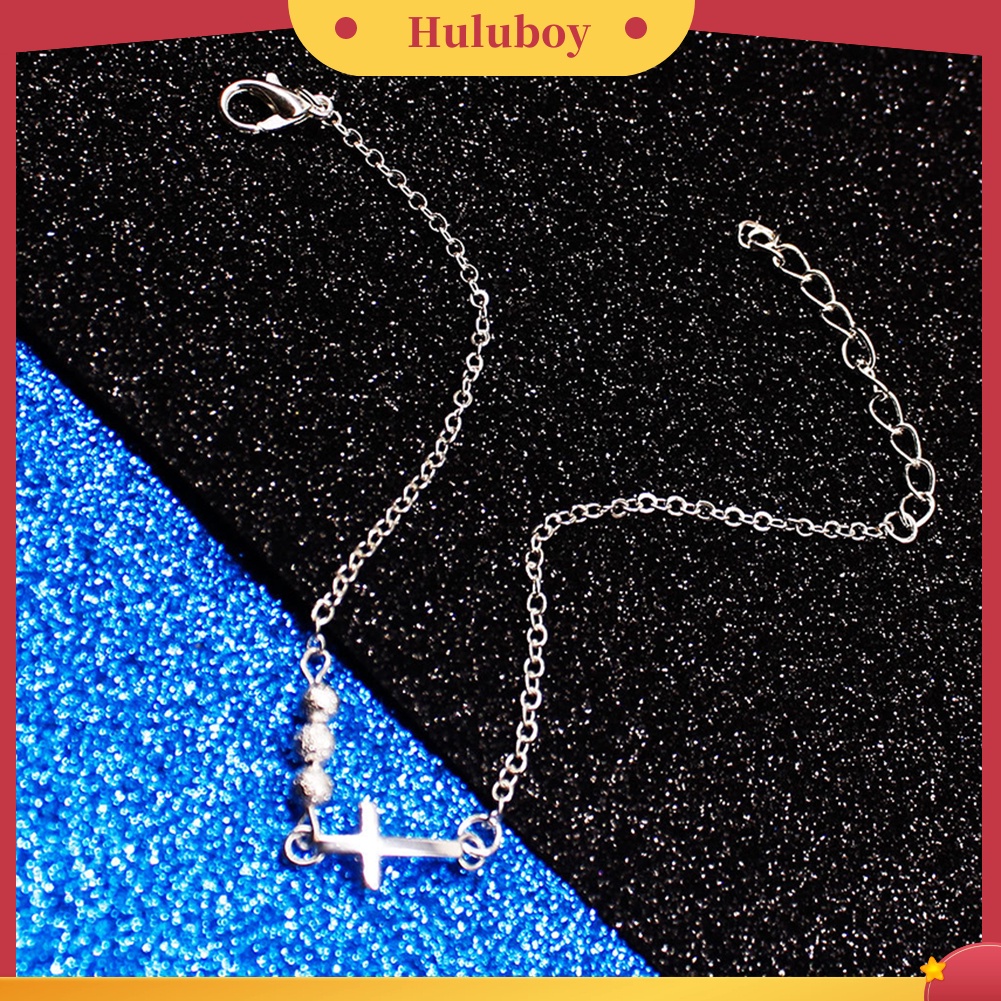 {Ready Stock} Fashion Wanita Manik-Manik Salib Pesona Gelang Rantai Perhiasan Tangan Hadiah Ulang Tahun