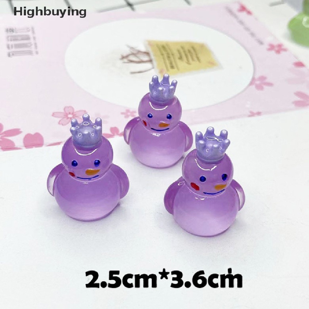 Hbid 5pcs Patung Mini Bercahaya Glow In The Dark Mainan Boneka Angka Ornamen Micro-Landscape Set Resin Craf Glory