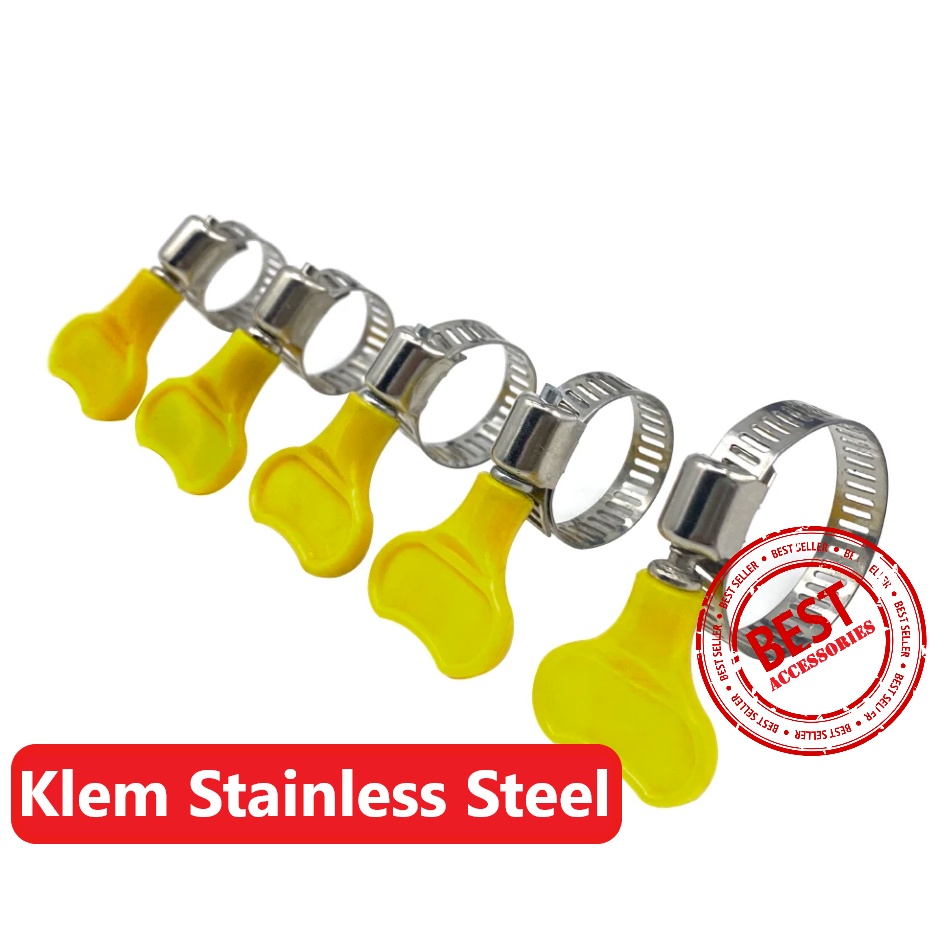 Klem KUPING Selang Gas Air  Penjepit Putar Hose Clamp Kompor