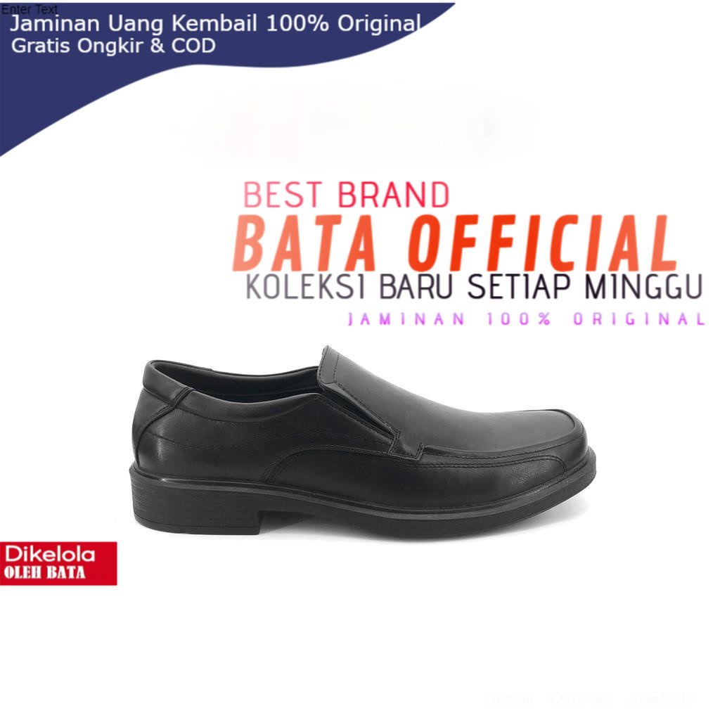 sepatu bata pria - Bata Sepatu Pria Yaman Black - 8516215
