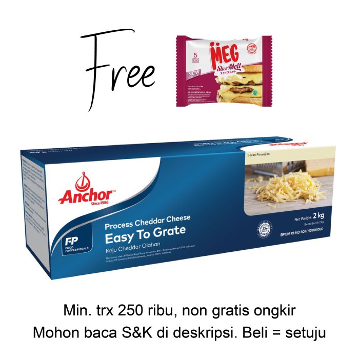 

[Ready Stock] Anchor Keju Cheddar ETG 2 kg