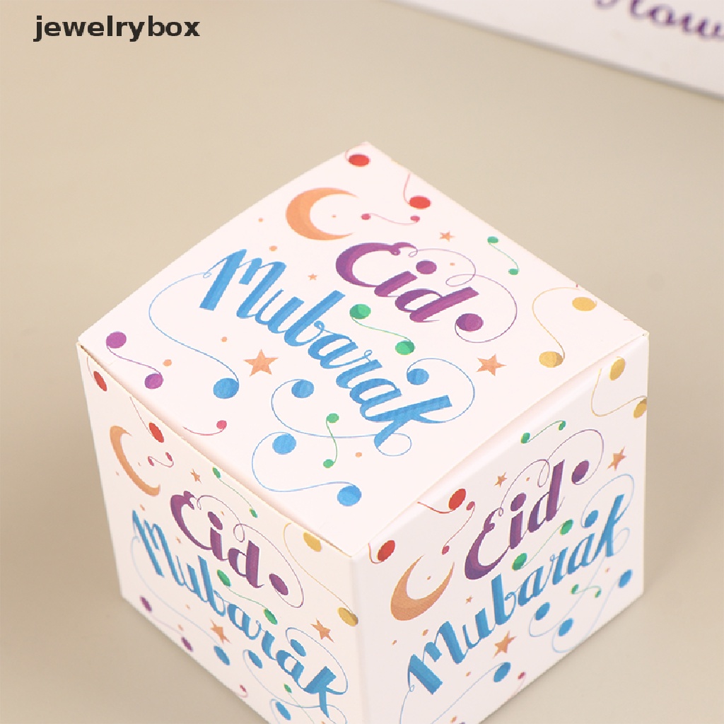 [jewelrybox] 5pcs EID Mubarak Candy Box Dekorasi Ramadhan Gift Packing Box Perlengkapan Pesta Butik