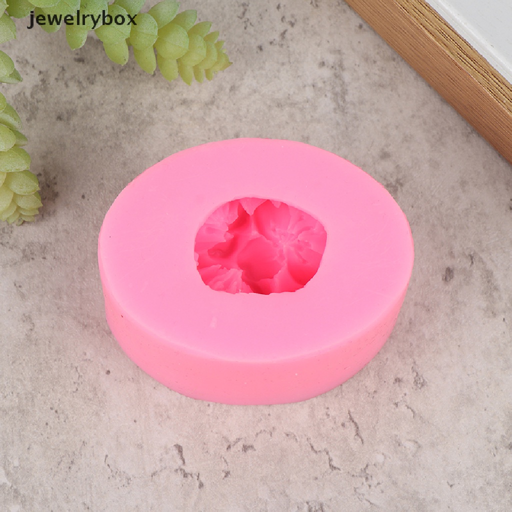 [jewelrybox] 1pc Cetakan Silikon Peach Blossom Untuk Membuat Fondant Bunga DIY Decorag Mold Boutique