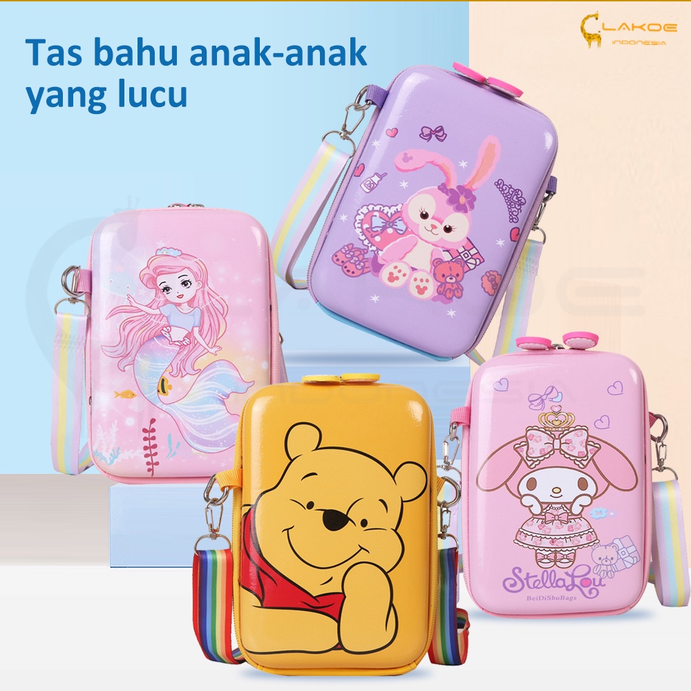 LAKOE  Tas selempang Anak lucu sling bag anak Karakter