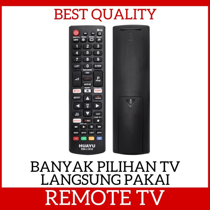 Remote TV LG SAMSUNG PANASONIC SONY SHARP Langsung Pakai Tanpa Set Up