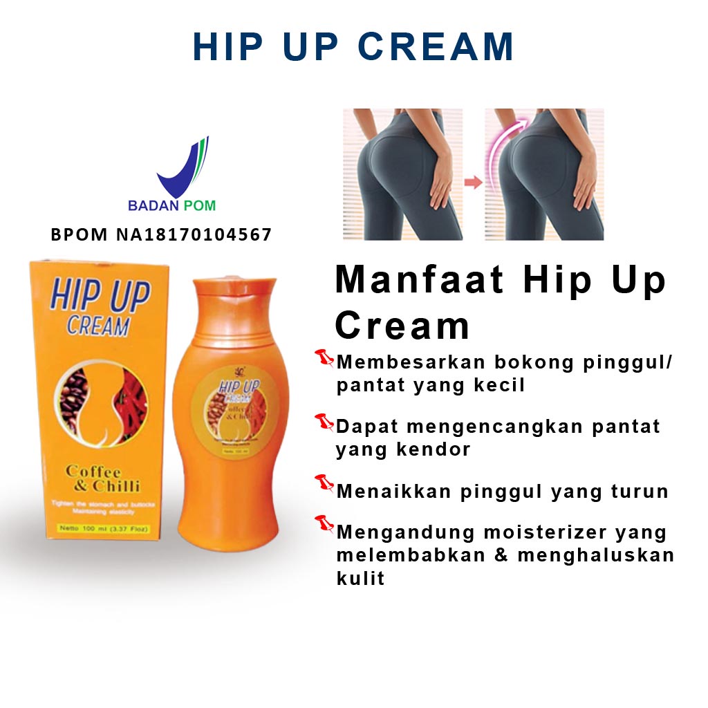 Cream Pembesar & Pengencang Bokong Pantat Permanen dan Cepat Ampuh BPOM