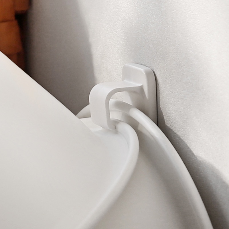 [Unggulan] 1pc Rak Penyimpanan Rumah Hiasan Dinding Wastafel Gantungan Dinding Tanpa Jejak Rak Penyimpanan Baskom Holder Viscose Kuat Non-Punching Baskom Kait Aksesori Kamar Mandi