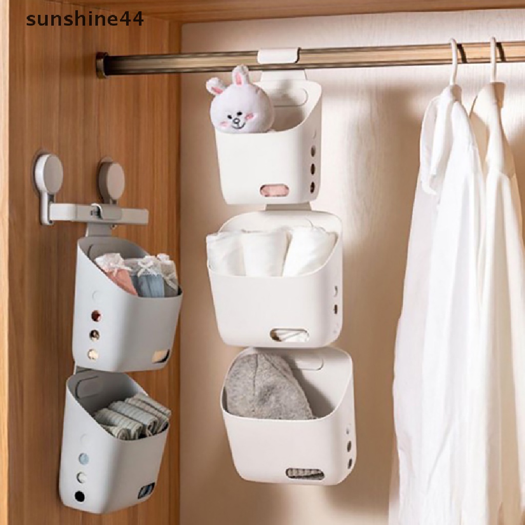 Sunshine Keranjang Gantung Serbaguna Kitchen Drain Drawer Organizers Wall Storage Box ID