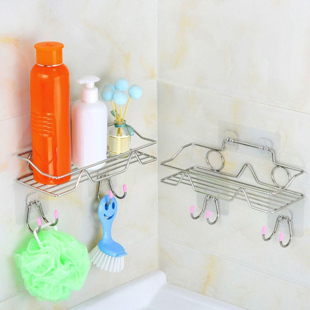 Populer Rak Kamar Mandi Praktis Washroom Dapur Shampoo Bumbu Botol Bracket