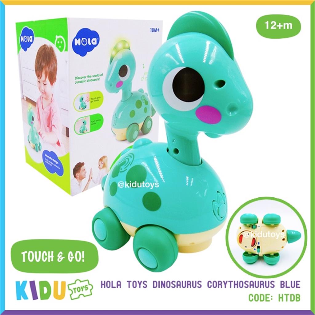 Mainan Anak Dinosaurus Hola Toy Dinosaurus Corythosaurus Blue Dino Berjalan Mainan Dino Kidu Toys