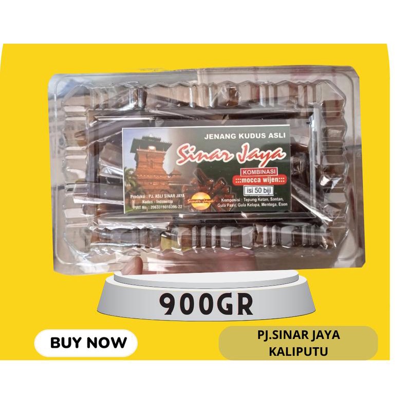

[COD] Jenang Kudus Murah Sinar Jaya Rasa Mocca Wijen Isi 50 S