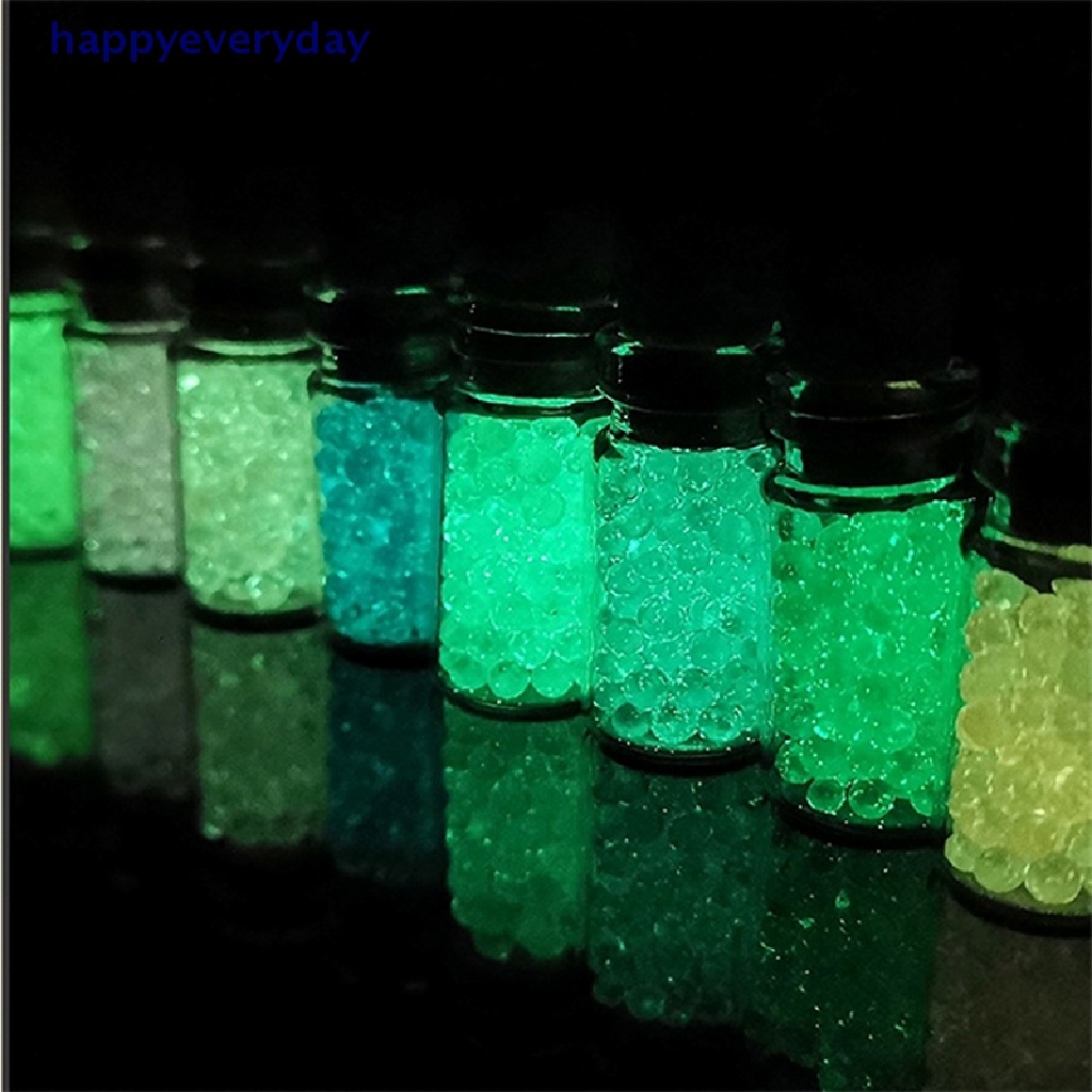 [happy] 2pcs Mini Luminous Bead Wishing Bottle Dekorasi Rumah Rumah Boneka Miniatur Ornamen DIY Aksesoris [ID]