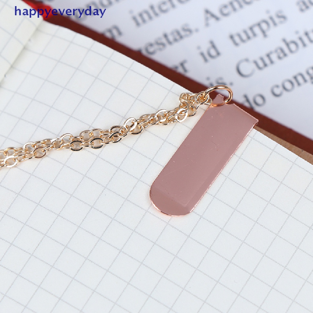 [happy] 1pc Rabbit Bookmark Liontin Penanda Buku Metal Bookmark Perlengkapan Kantor Sekolah [ID]