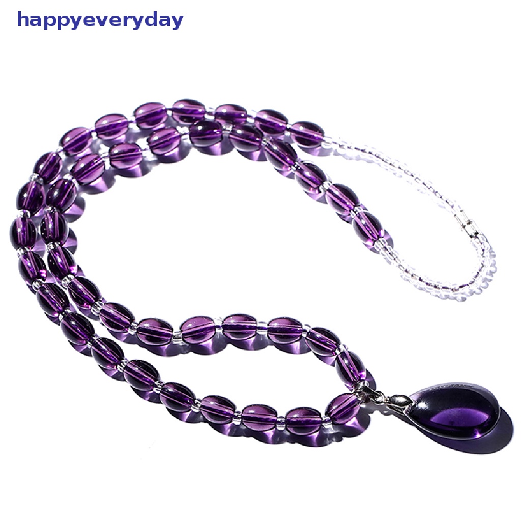 [happy] Amethyst Kalung Gelang Kristal Kerajinan Crystal Decorativas Perhiasan Batu Mentah [ID]