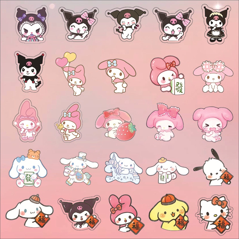 Bros Sanrio Lucu Kuromi Liontin Cinnamoroll Aksesoris Hias Baju Lencana