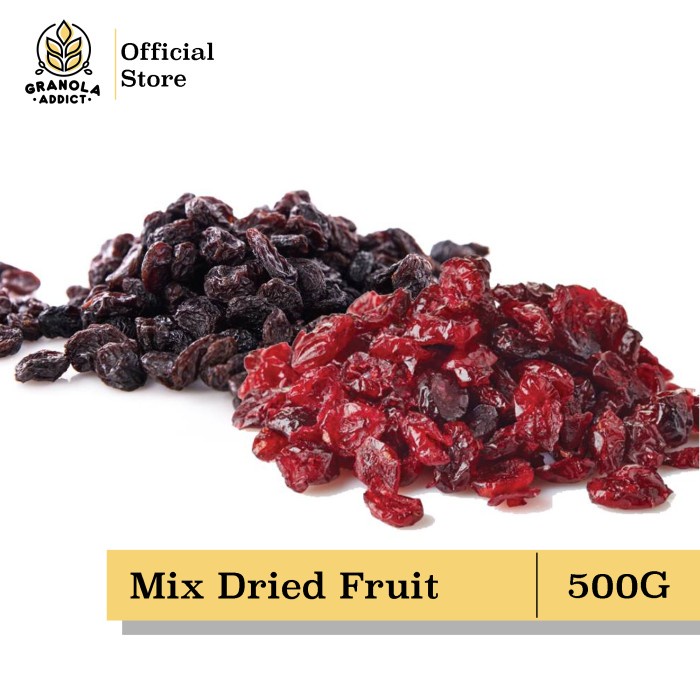 

✨NEW✨ -Mix Dried Fruit (Raisin, Cranberry) 500G - Granola Addict Ingredients- 2.2.23