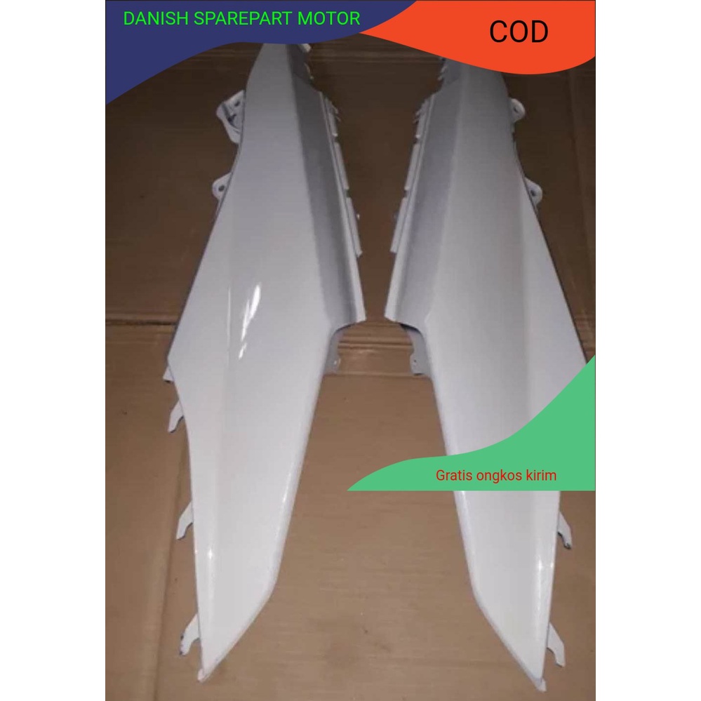 cover body belakang honda beat fi 2012 - 2015 putih bodi samping beat fi 2013 2014
