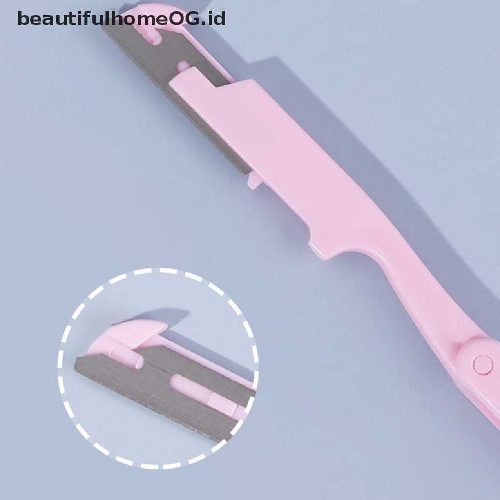// Lebaran// 3Pcs Face Brow Trimmer Blades Shaver Foldable Shaper Hair Remover **