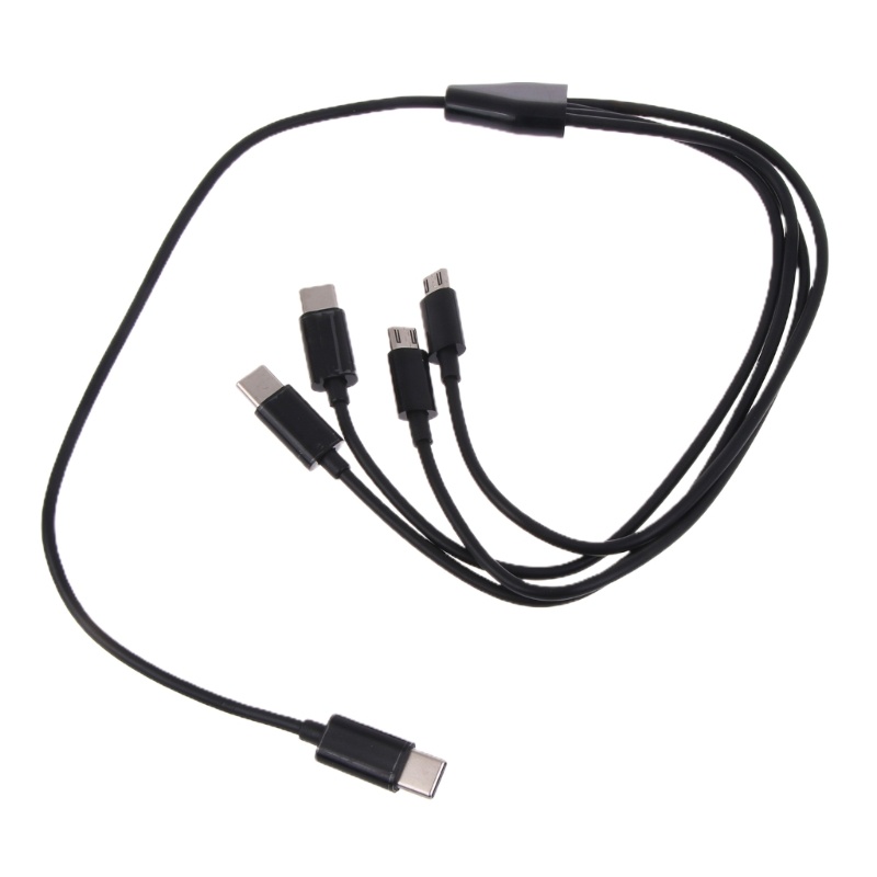 Zzz Kabel USB C Ke Micro USB Tipe C 4-in-1 Untuk Ponsel Multi Charging Wire