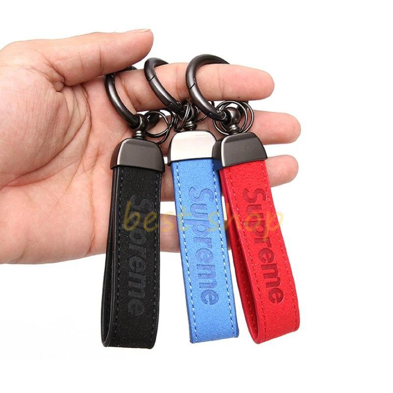 Gantungan Kunci Mobil Kulit Key Lanyard Car Strap Remote Keychain Holder Trend Supreme